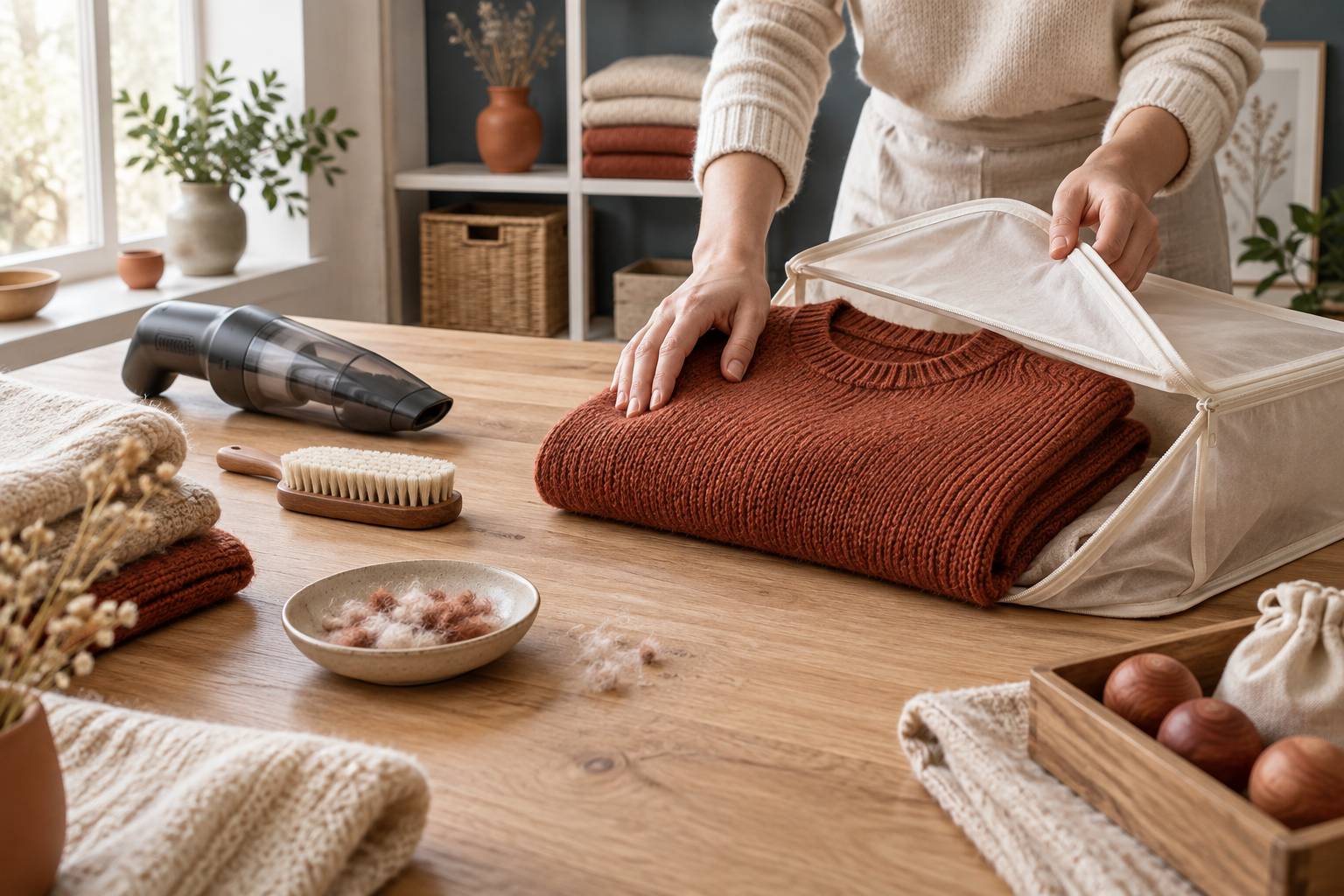 Illustration éditoriale du sujet : Mites des vêtements : protéger sa laine sans produit chimique